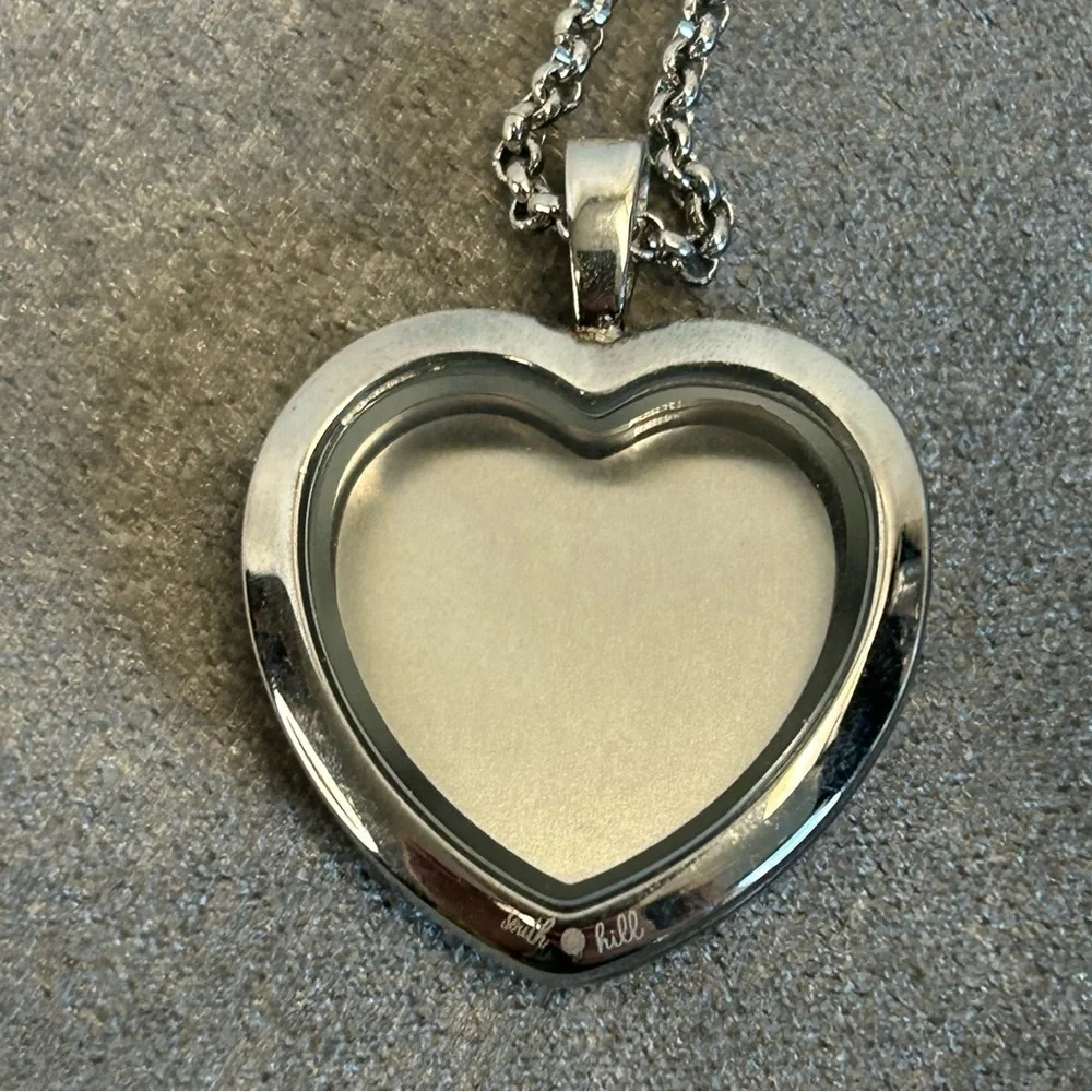 SOUTH Hill crystal rhinestone heart locket necklace